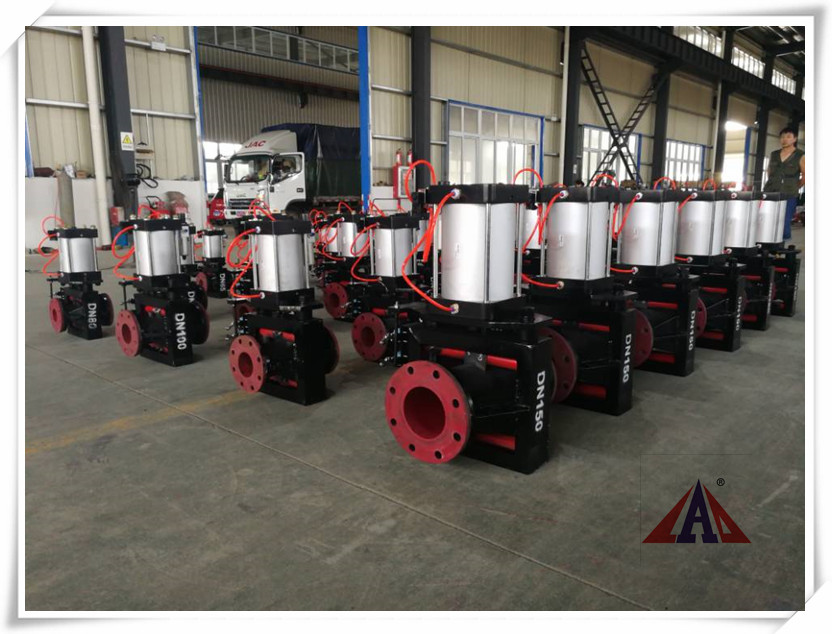 氣動裸式管夾閥