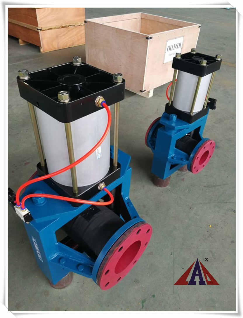 氣動裸式管夾閥