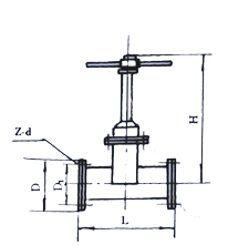 手動礦漿閥結(jié)構(gòu)示意圖